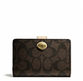 (พร้อมส่ง) กระเป๋าสตางค์ COACH peyton signature medium wallet #50181