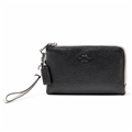 Coach 64207 Double corner zip wristlet in colorblock leather